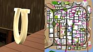 Map coordinates of all the horseshoe locations in GTA San Andreas (Image via Rockstar Games)